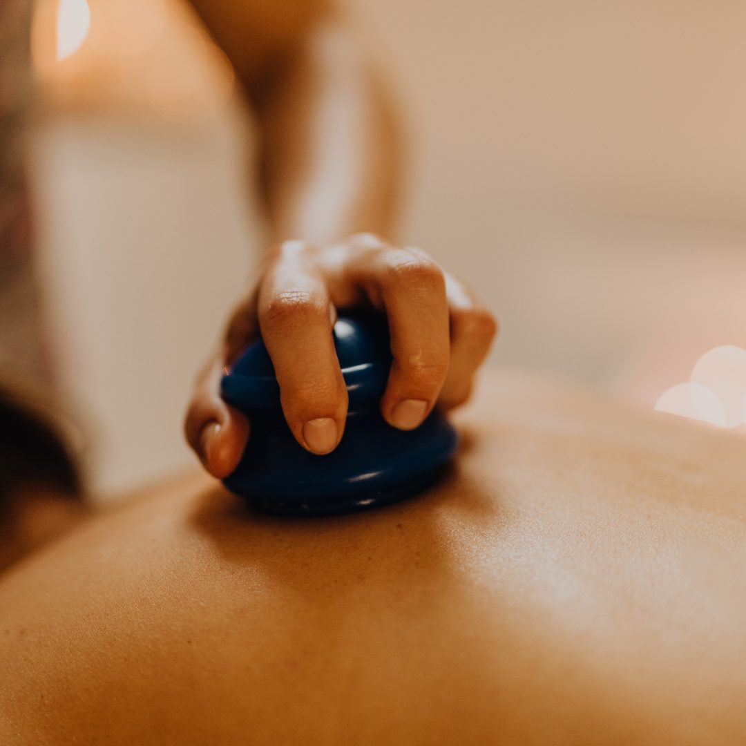 Cupping on the back